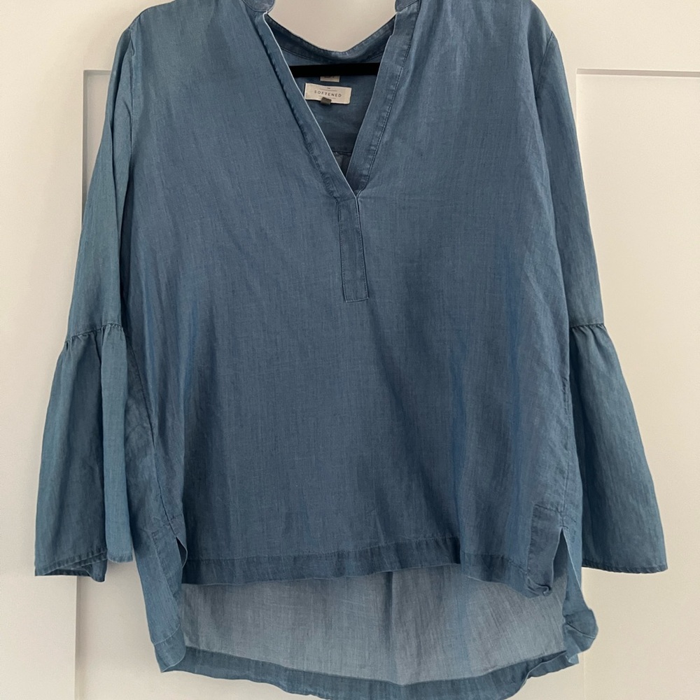 Blue Ann Taylor Loft softened shirt